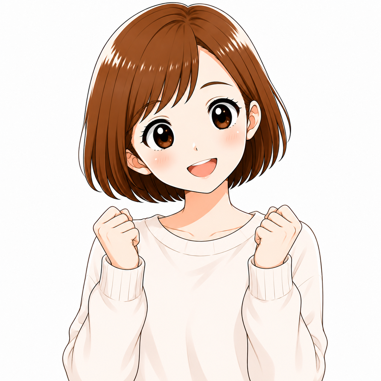 笑顔で優しく応援する岩井ちゃんAI